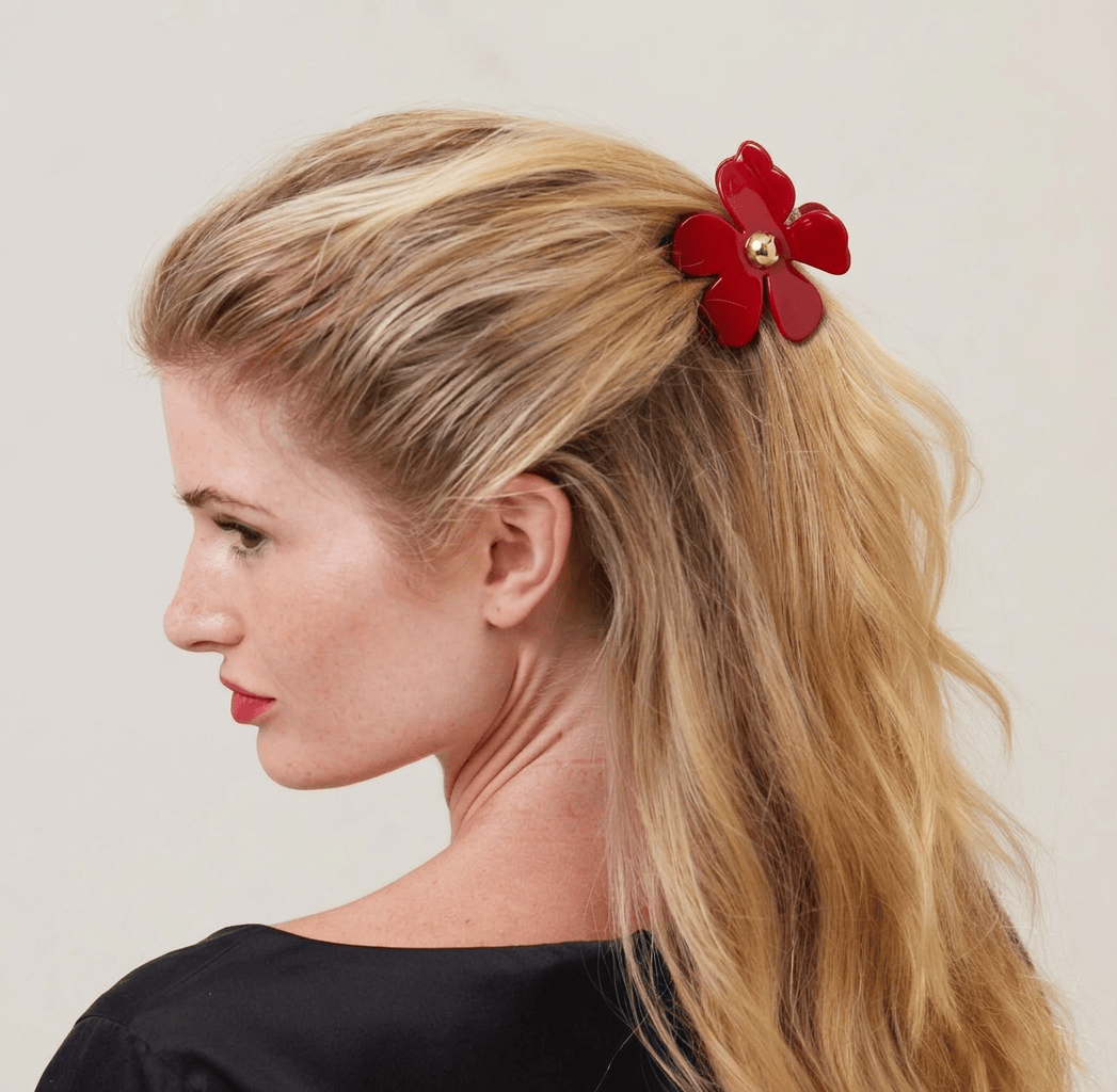 Lele Sadoughi HAIR SCARLET LILY CLAW CLIP