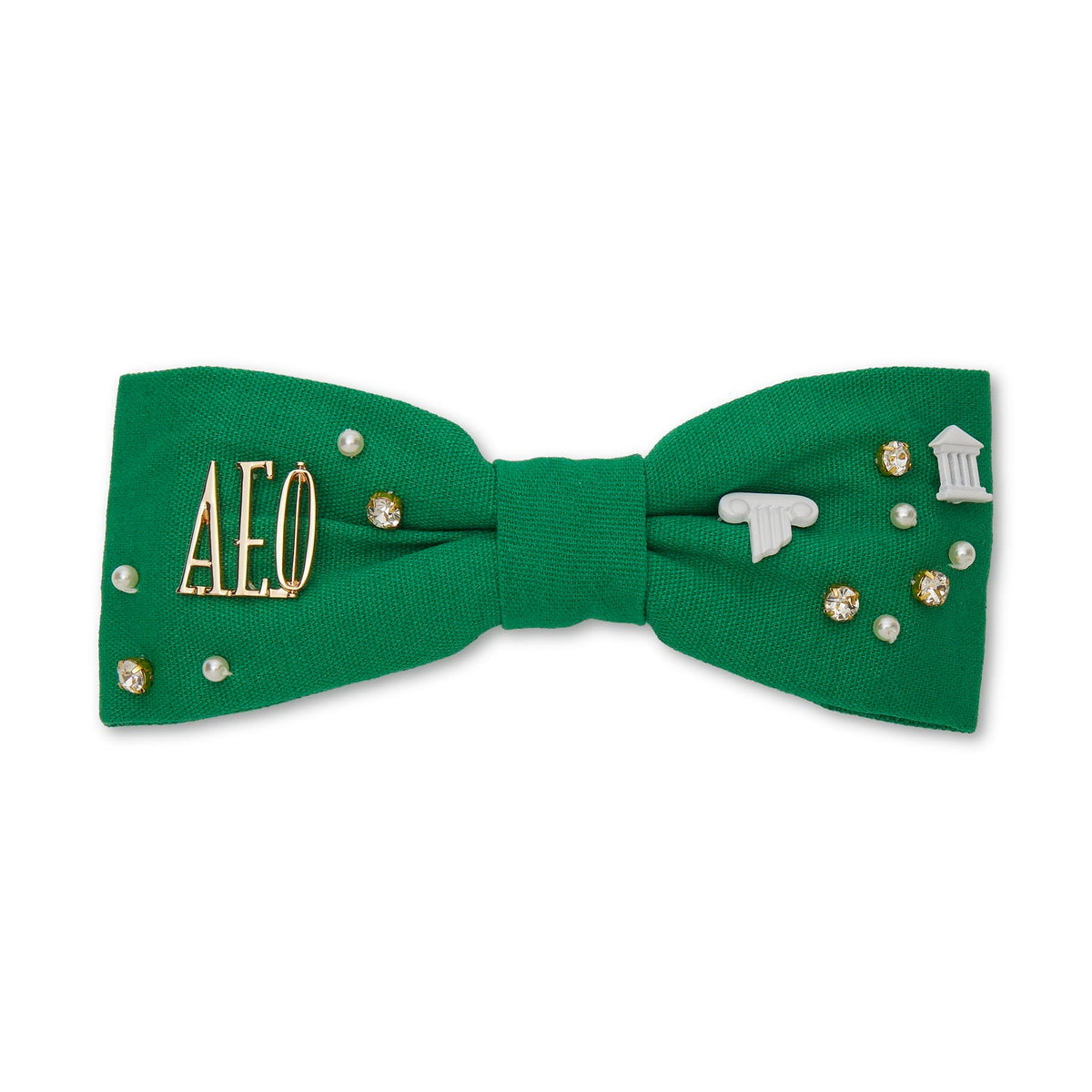 LELE SADOUGHI HAIR SUPPORT GREEN ALPHA EPSILON PHI RILEY BOW