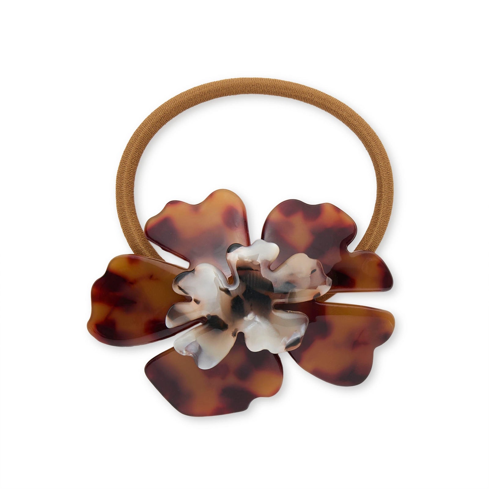 Lele Sadoughi HAIR TORTOISE HIBISCUS GENIE HAIR TIE