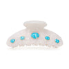 Lele Sadoughi HAIR TURQ PEARL LARGE CABOCHON CLAW CLIP