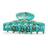 Lele Sadoughi HAIR TURQUOISE CRYSTAL CLUSTER CLAW CLIP