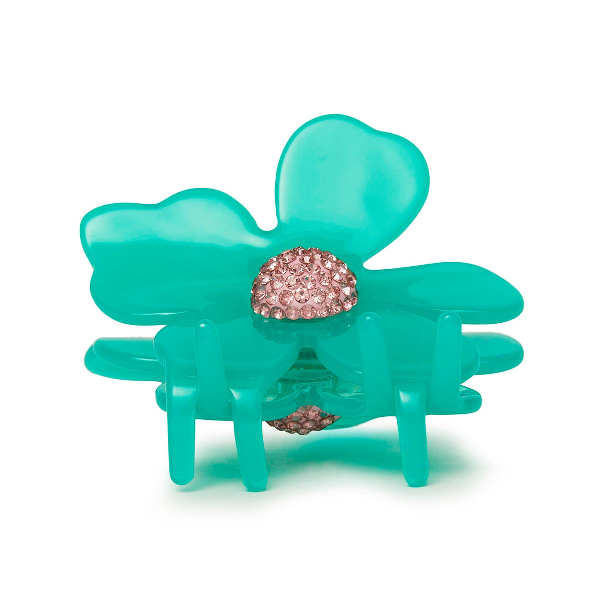 LELE SADOUGHI HAIR TURQUOISE SEA LILY CLAW CLIP