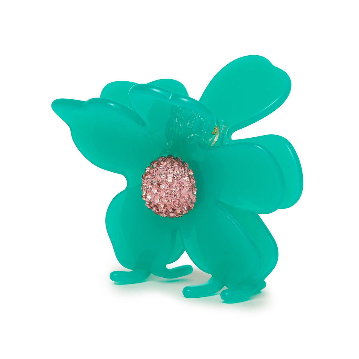 LELE SADOUGHI HAIR TURQUOISE SEA LILY CLAW CLIP