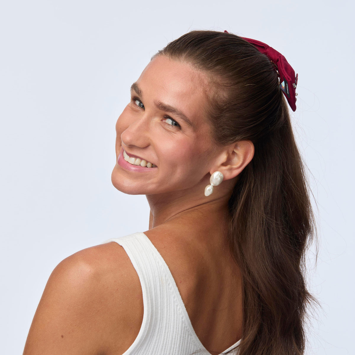 LELE SADOUGHI HAIR WINE PI BETA PHI RILEY BOW