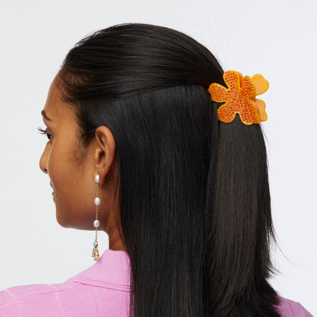 LELE SADOUGHI HARD HAIR FIRE LILY CLAW CLIP