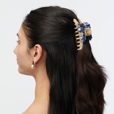 LELE SADOUGHI HARD HAIR SAND MOSAIC LARGE SHELL CLAW CLIP