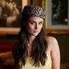 Lele Sadoughi HAT ALMOND FEATHER PILLBOX HAT