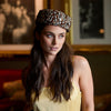 Lele Sadoughi HAT ALMOND FEATHER PILLBOX HAT