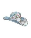 Lele Sadoughi HAT BLEU DRAWING ROOM FABRIC COVERED COWBOY HAT