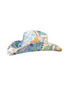 Lele Sadoughi HAT FINICKY BUTTERFLY FABRIC COVERED COWBOY HAT