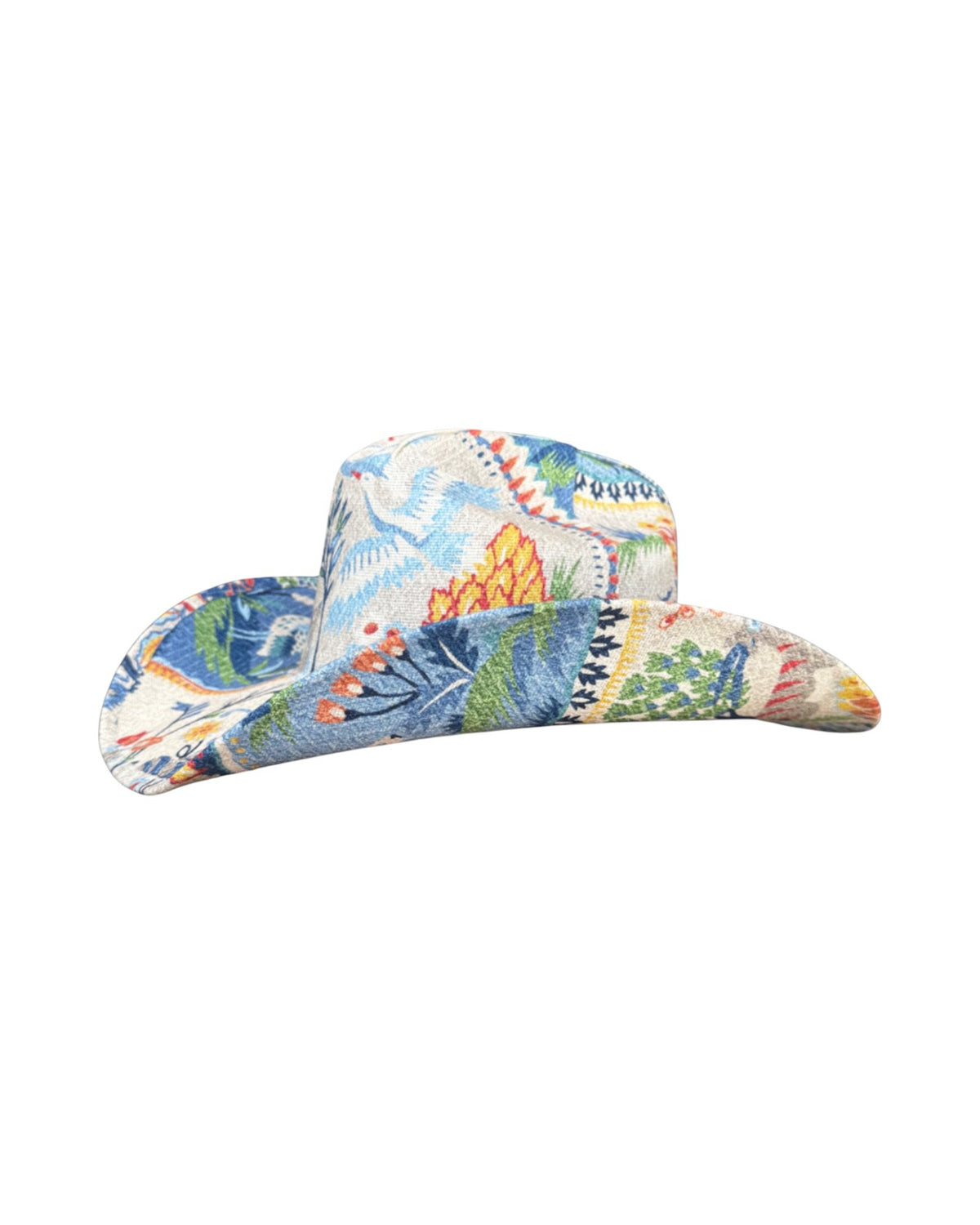 Lele Sadoughi HAT FINICKY BUTTERFLY FABRIC COVERED COWBOY HAT