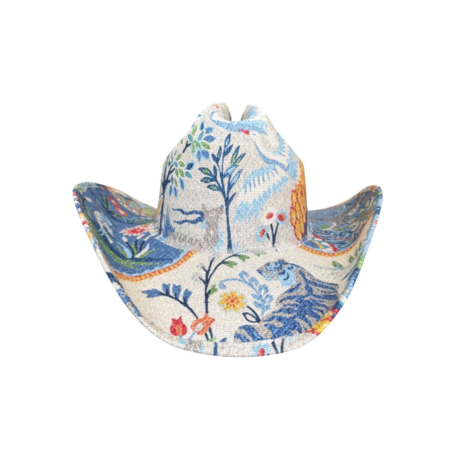 Lele Sadoughi HAT FINICKY BUTTERFLY FABRIC COVERED COWBOY HAT