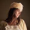 Lele Sadoughi HAT IVORY FEATHER PILLBOX HAT