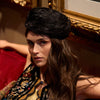 Lele Sadoughi HAT JET FEATHER PILLBOX HAT