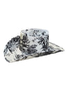 Lele Sadoughi HAT NOIR TOILE FABRIC COVERED COWBOY HAT
