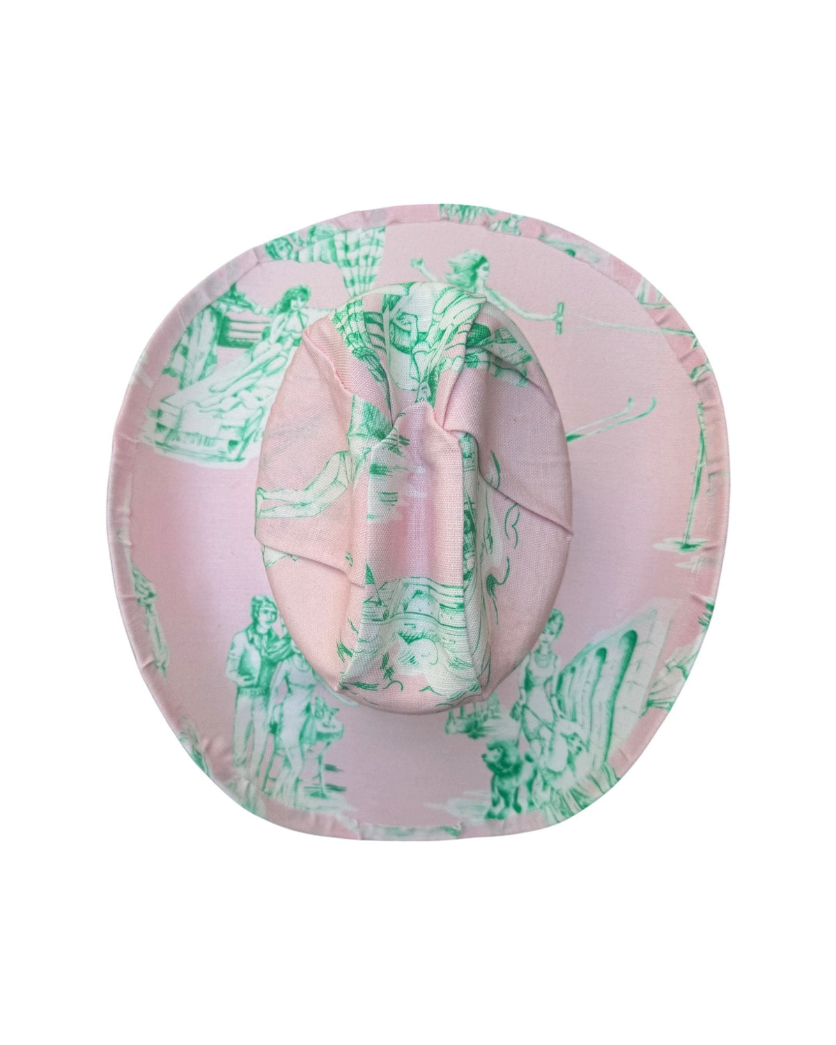 Lele Sadoughi HAT OUI OUI FABRIC COVERED COWBOY HAT