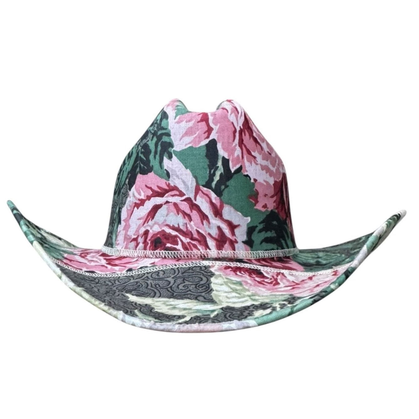 Lele Sadoughi HAT PARLOR ROSE FABRIC COVERED COWBOY HAT