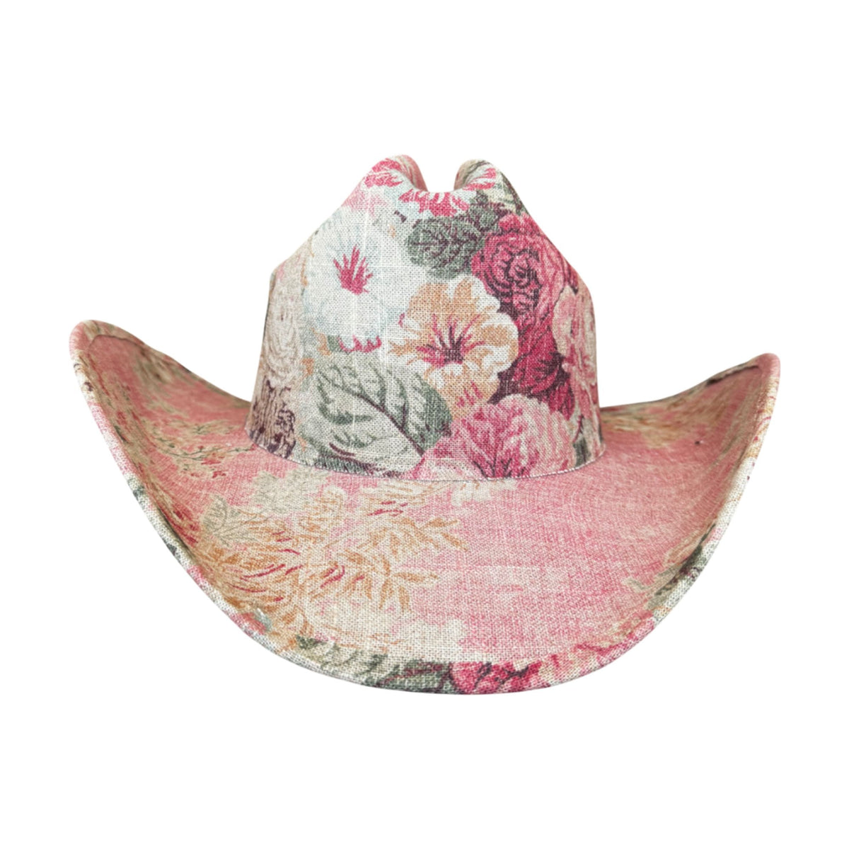 Lele Sadoughi HAT ROSEWATER FABRIC COVERED COWBOY HAT
