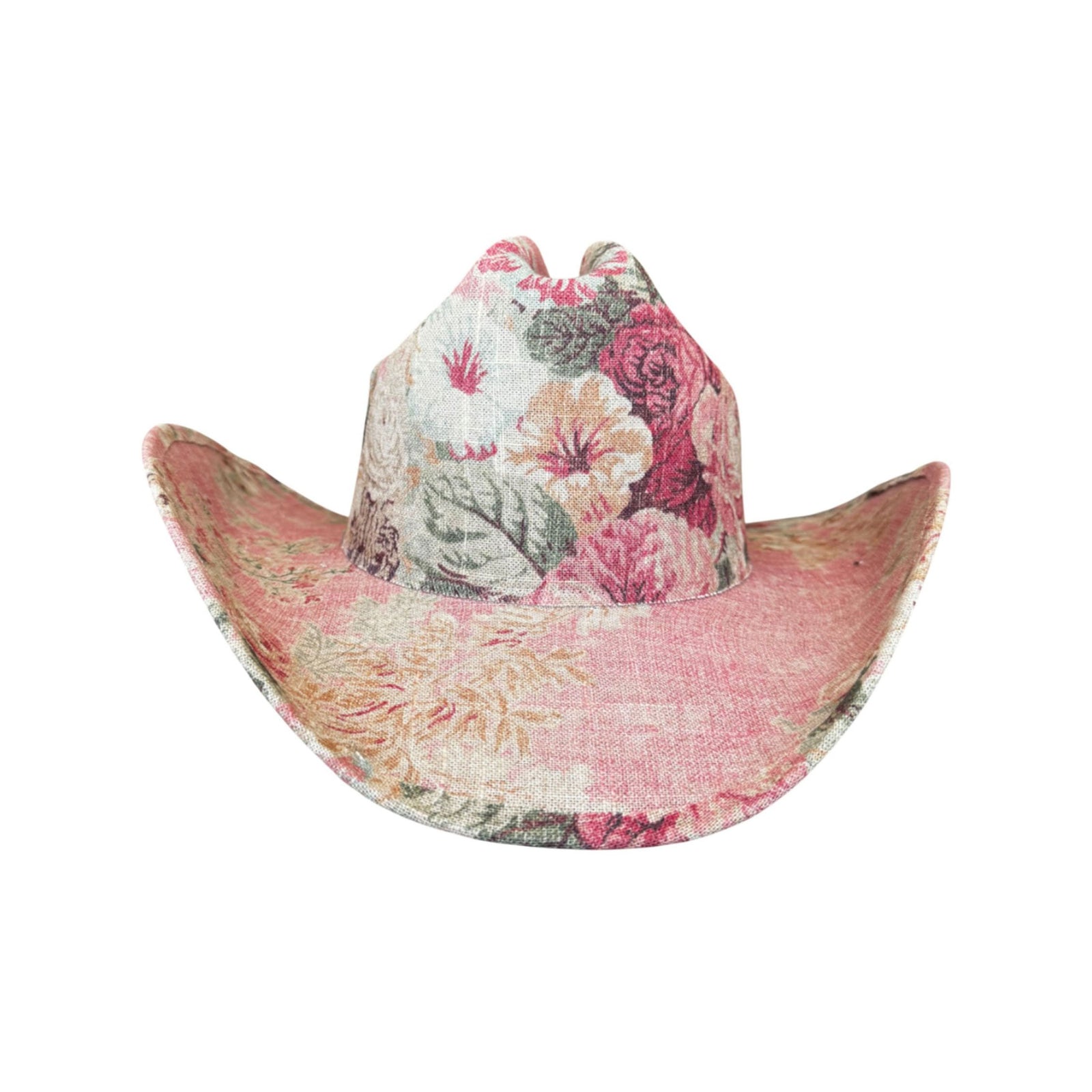 Lele Sadoughi HAT ROSEWATER FABRIC COVERED COWBOY HAT