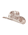 Lele Sadoughi HAT SPORTING TOILE FABRIC COVERED COWBOY HAT