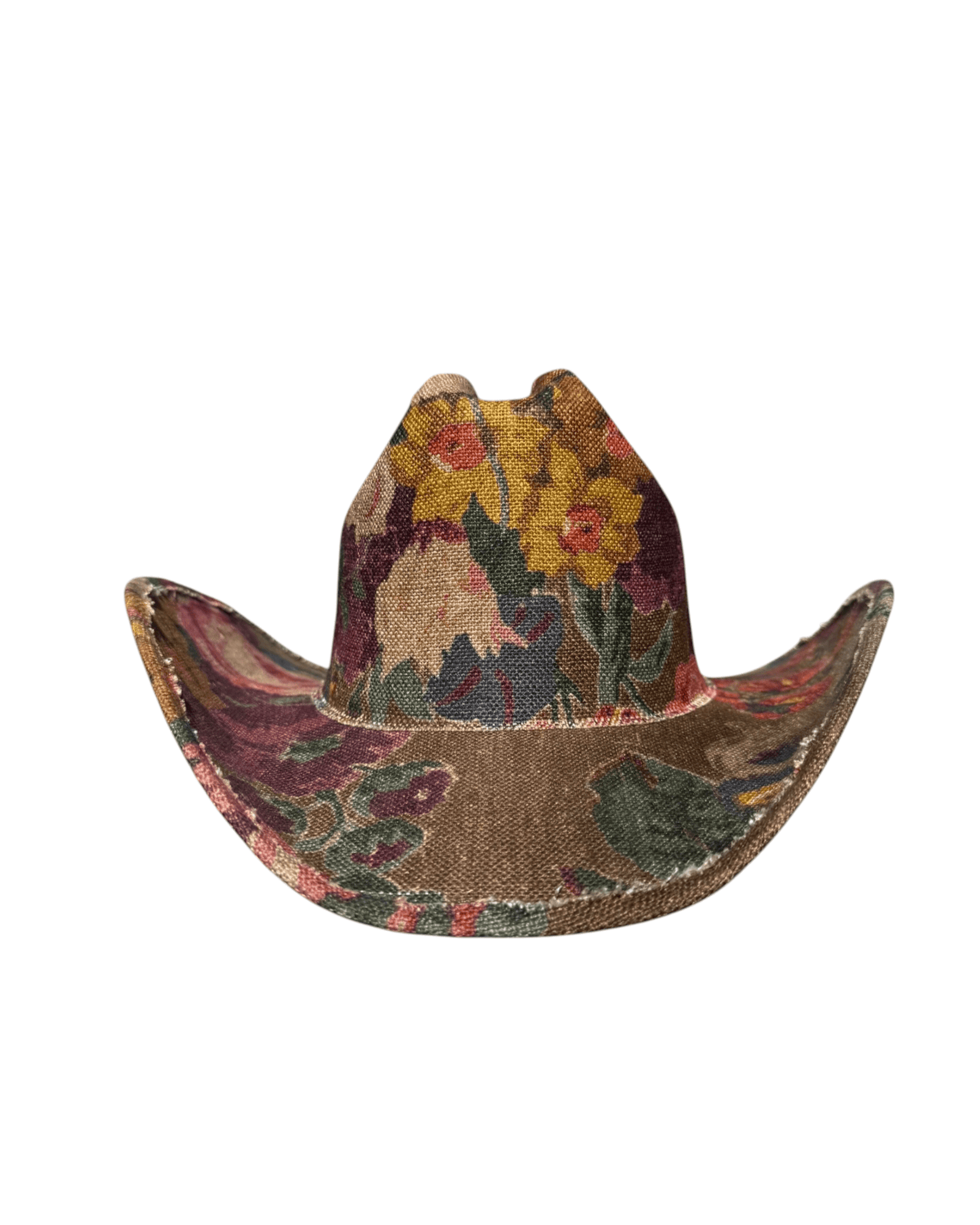 Lele Sadoughi HAT VALLEY BLOOM FABRIC COVERED COWBOY HAT