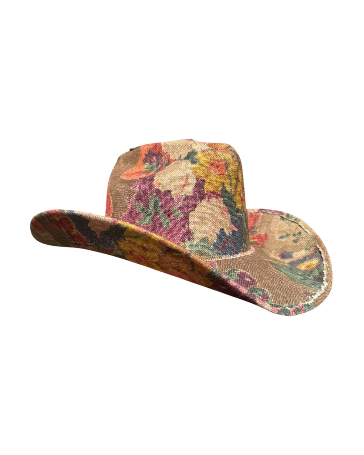 Lele Sadoughi HAT VALLEY BLOOM FABRIC COVERED COWBOY HAT