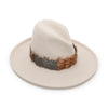 Lele Sadoughi HATS ALMOND FEATHER HAT BAND