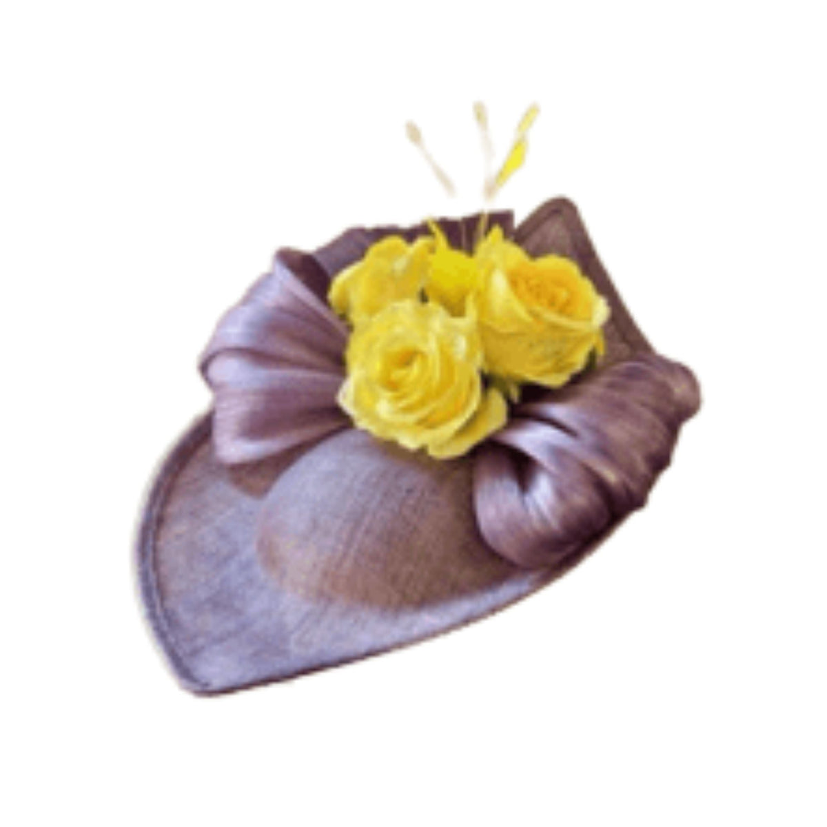 Lele Sadoughi HATS AMETHYST ROSE CLUSTER FASCINATOR