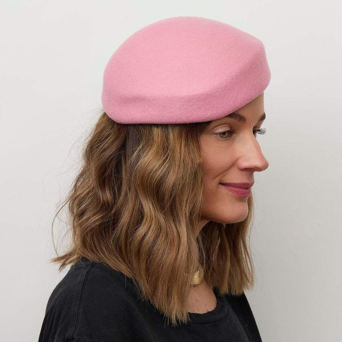 Lele Sadoughi HATS BLUSH BERET PILLBOX HAT