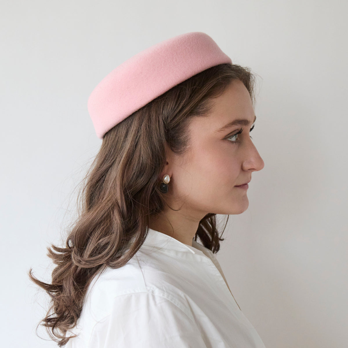 Lele Sadoughi HATS BLUSH WOOL FELT PILLBOX HAT