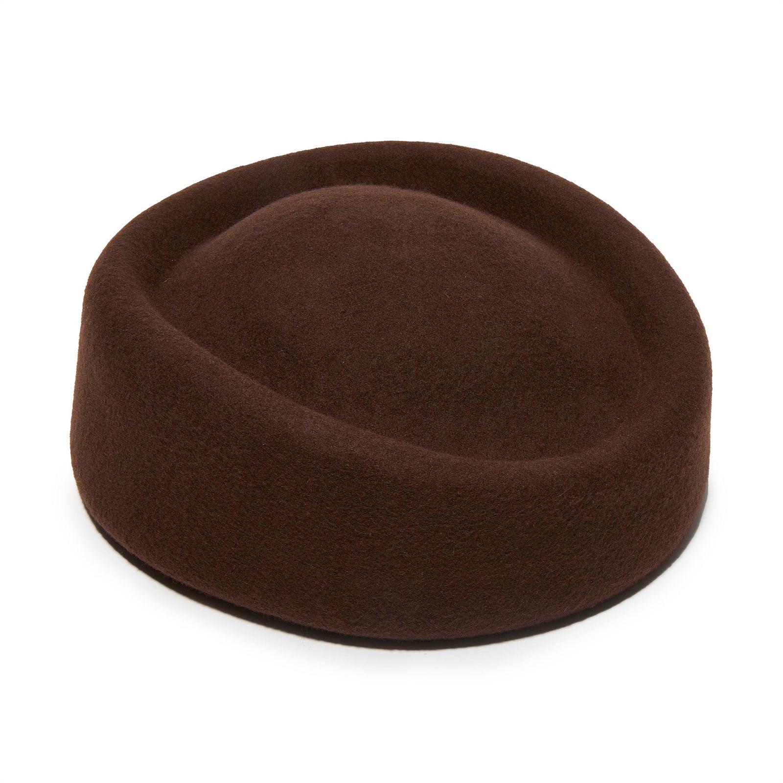Lele Sadoughi HATS BROWN CONTOURED PILLBOX HAT