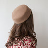 Lele Sadoughi HATS CAMEL WOOL FELT PILLBOX HAT