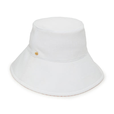 Lele Sadoughi HATS CREAMSICLE REVERSIBLE TERRY LONG BRIM BUCKET HAT
