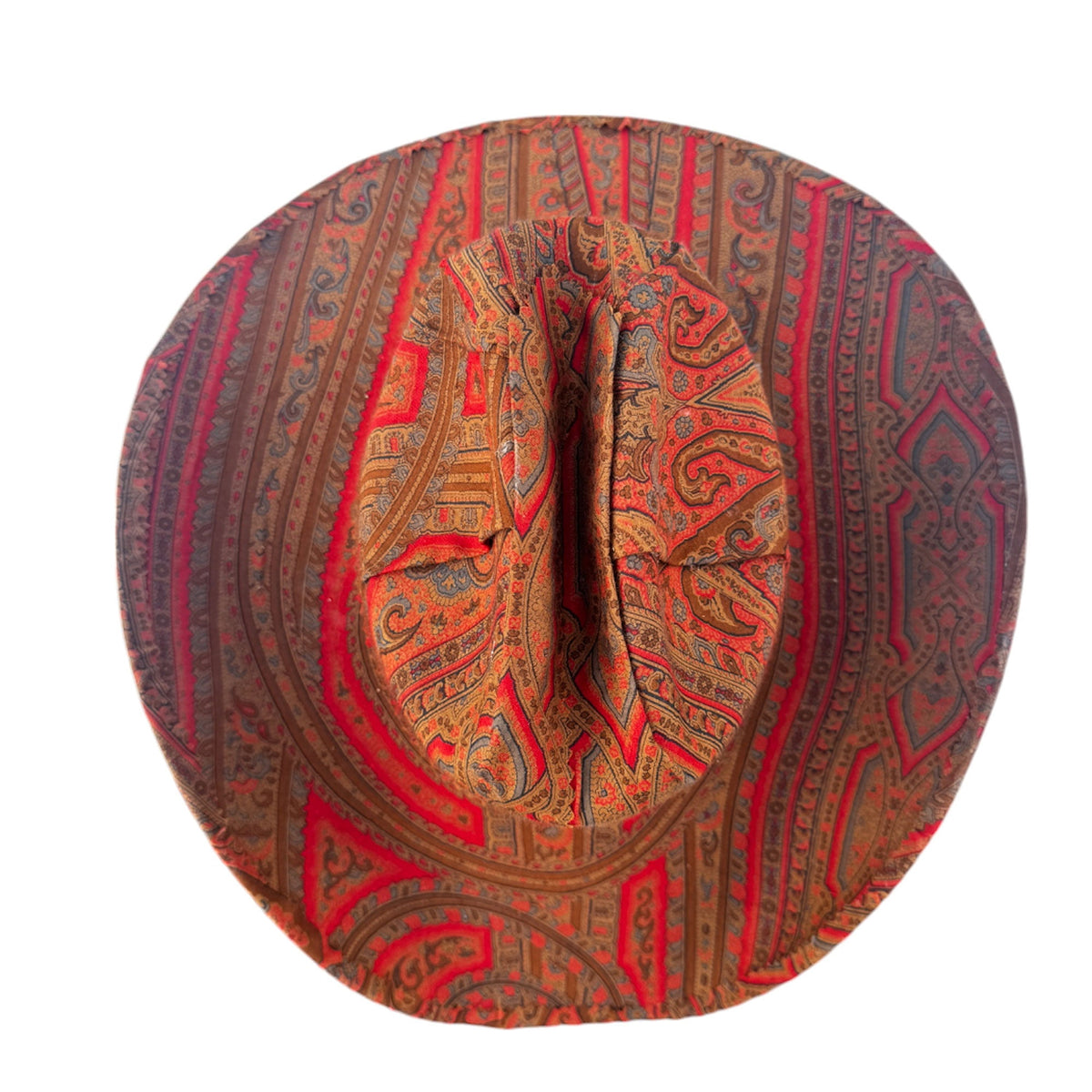 Lele Sadoughi HATS DESERT ROUGE FABRIC COVERED COWBOY HAT