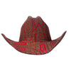 Lele Sadoughi HATS DESERT ROUGE FABRIC COVERED COWBOY HAT