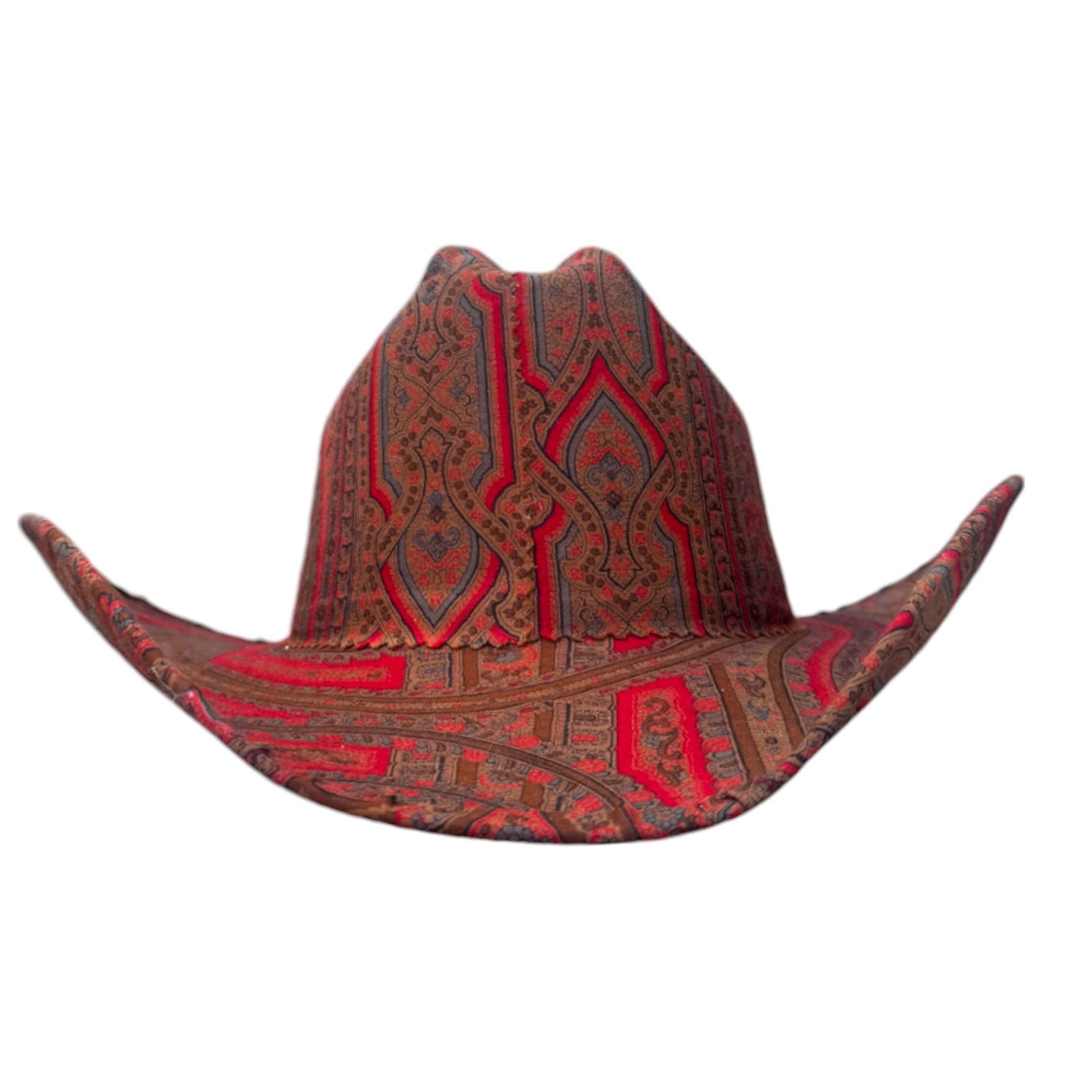 Lele Sadoughi HATS DESERT ROUGE FABRIC COVERED COWBOY HAT