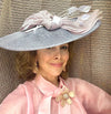 Lele Sadoughi HATS DUSTY ROSE BLANCHE FASCINATOR