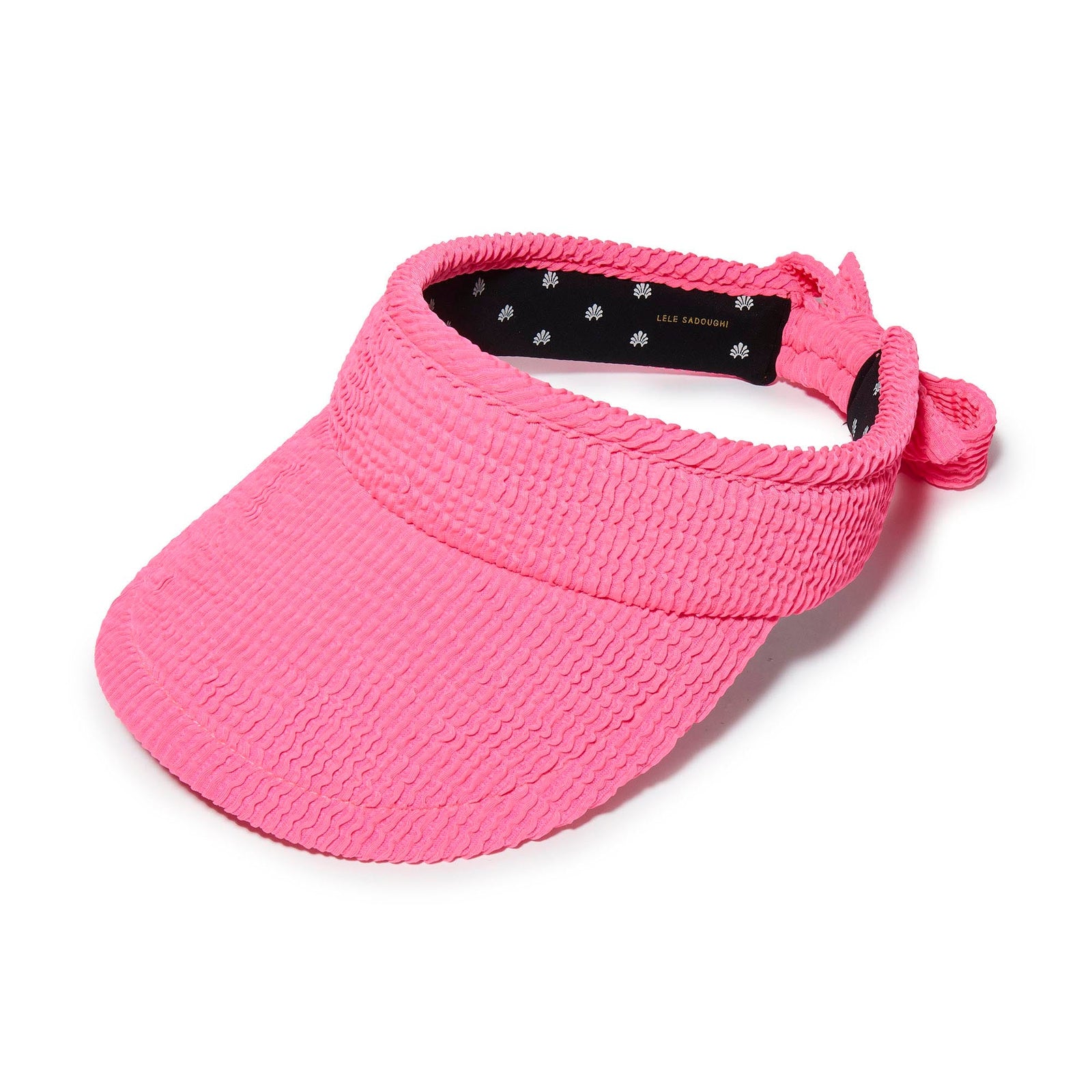 LELE SADOUGHI HATS FLAMINGO SWIMMER BOW TIE VISOR