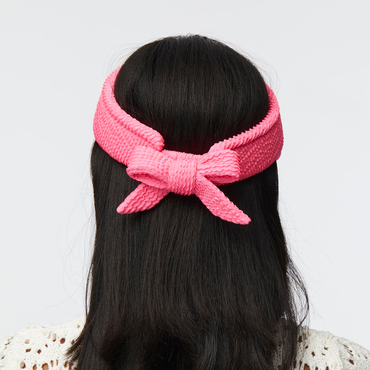 LELE SADOUGHI HATS FLAMINGO SWIMMER BOW TIE VISOR