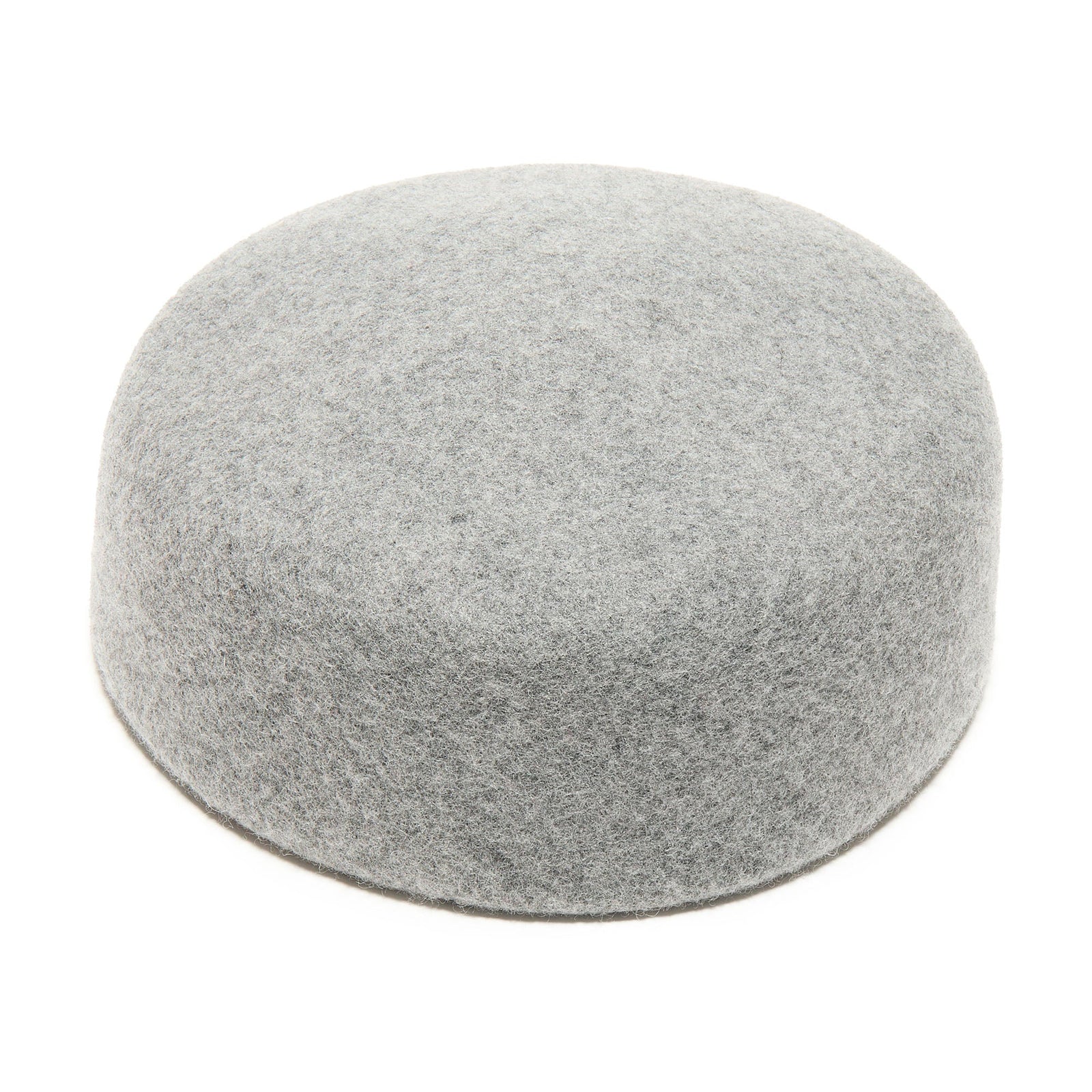 Lele Sadoughi HATS HEATHER GREY WOOL FELT PILLBOX HAT