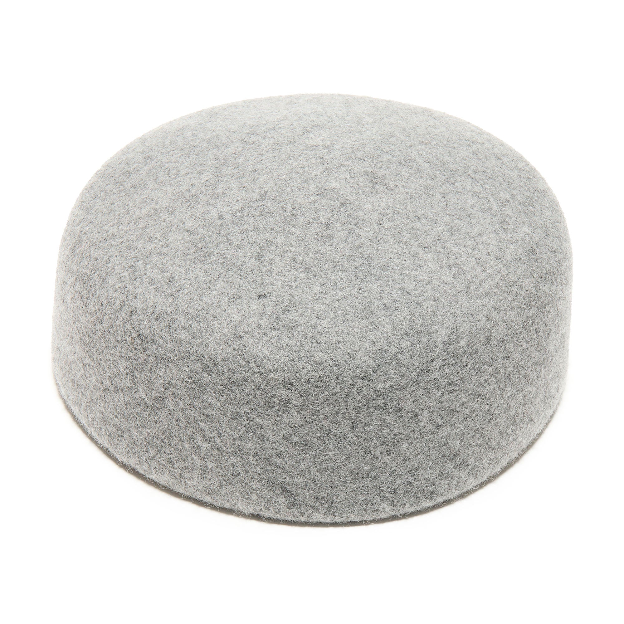Lele Sadoughi HATS HEATHER GREY WOOL FELT PILLBOX HAT
