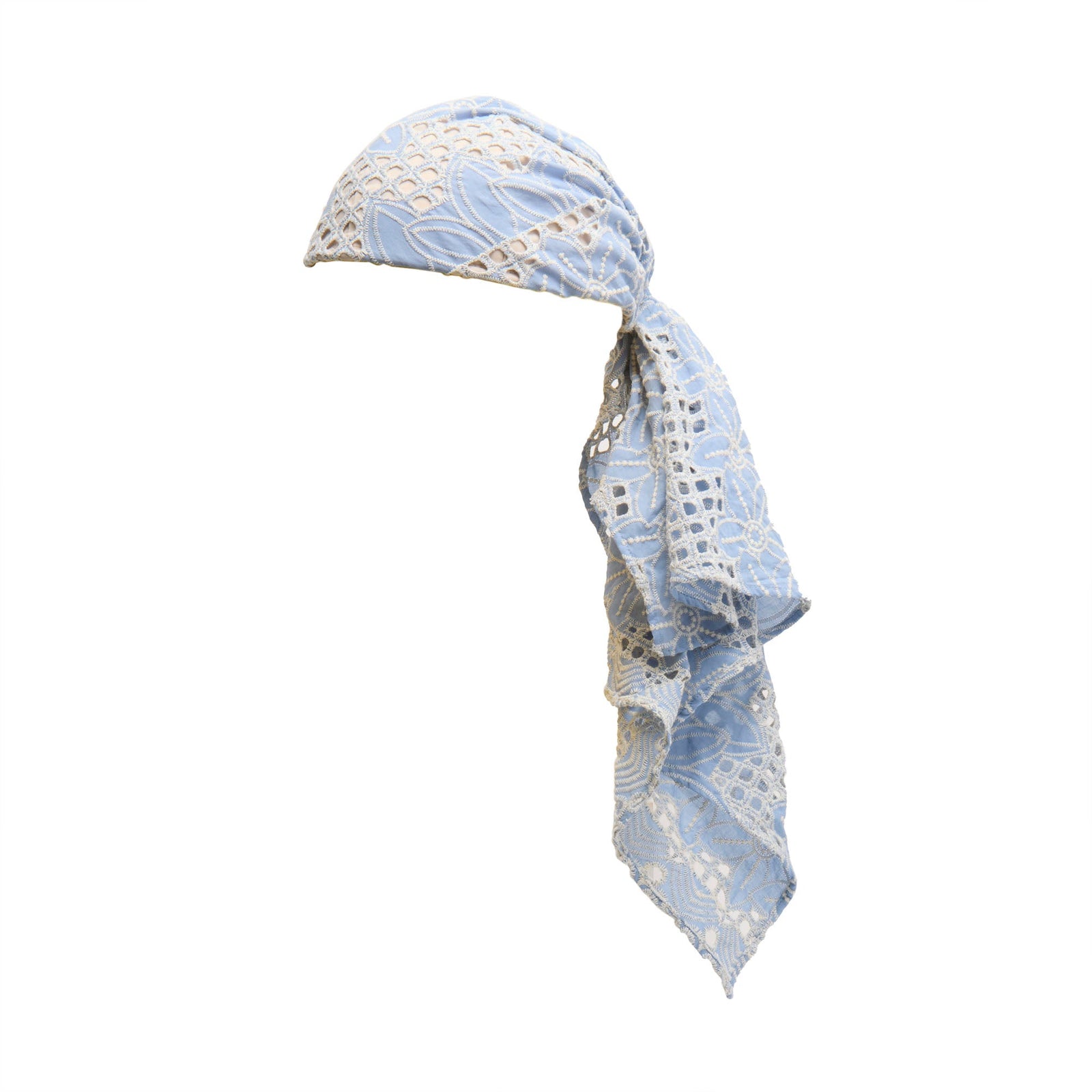 Lele Sadoughi HATS HIGH TIDE SOPHIA EYELET SCARF CAP