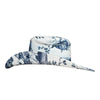 Lele Sadoughi HATS INDIGO TOILE FABRIC COVERED COWBOY HAT