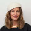 Lele Sadoughi HATS IVORY BERET PILLBOX HAT