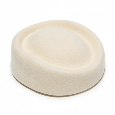 Lele Sadoughi HATS IVORY CONTOURED PILLBOX HAT