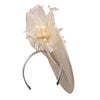 Lele Sadoughi HATS IVORY FLOWER CLUSTER FASCINATOR