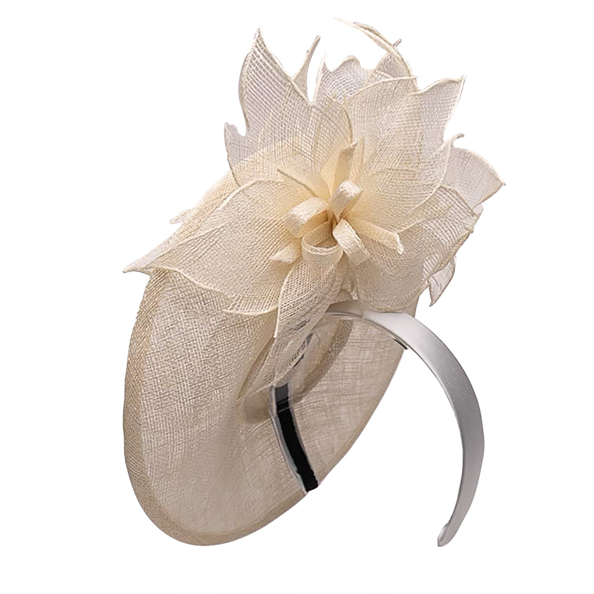 Lele Sadoughi HATS IVORY FLOWER CLUSTER FASCINATOR