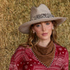 Lele Sadoughi HATS IVORY WOOL COWBOY HAT