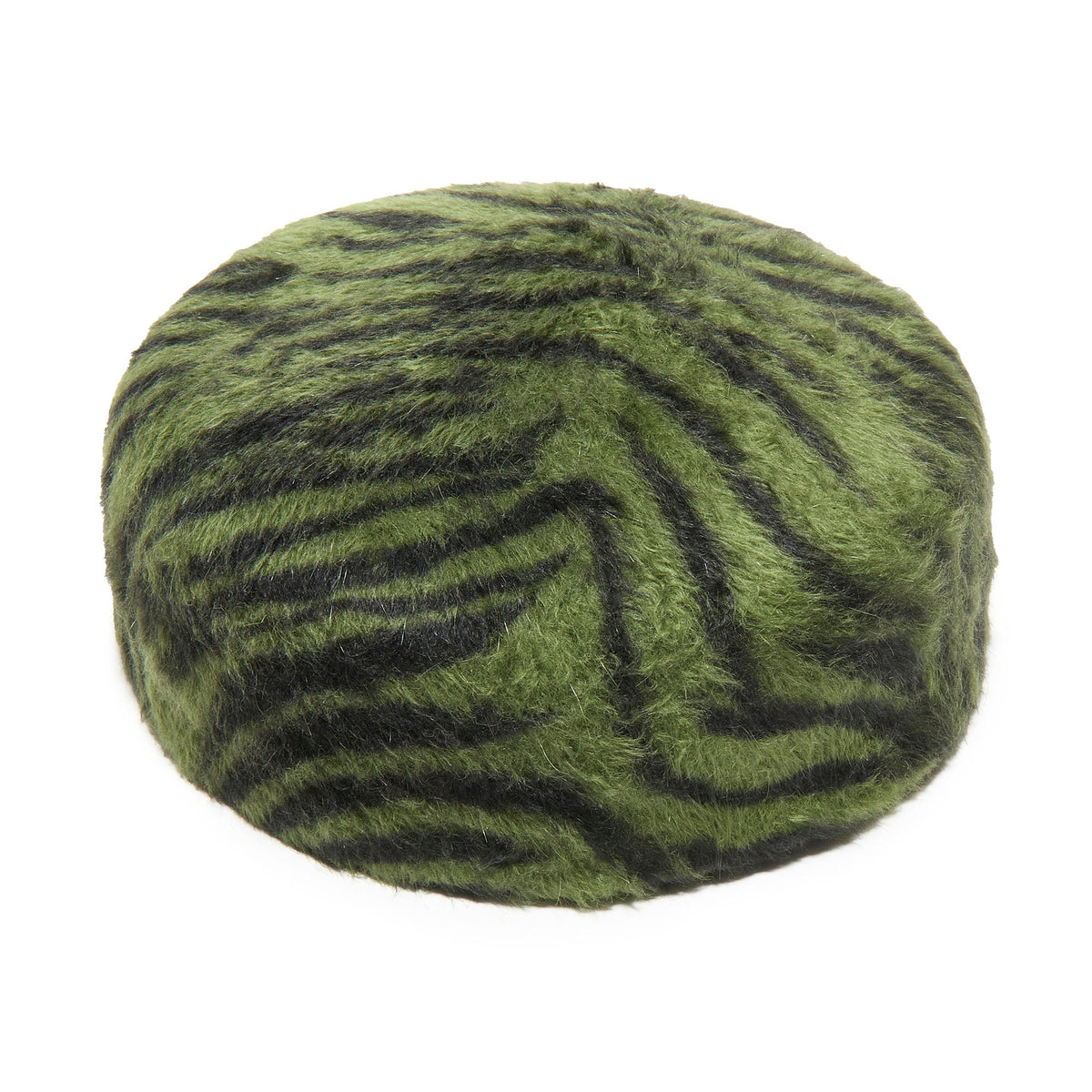 Lele Sadoughi HATS JET EMERALD ZEBRA WOOL FELT PILLBOX HAT