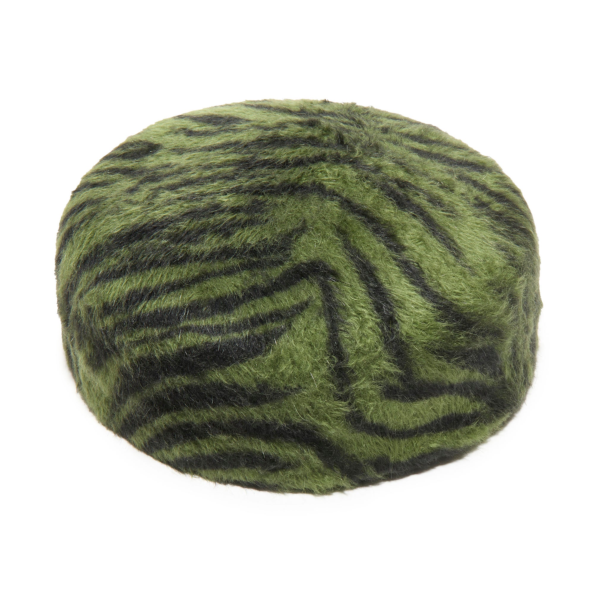 Lele Sadoughi HATS JET EMERALD ZEBRA WOOL FELT PILLBOX HAT